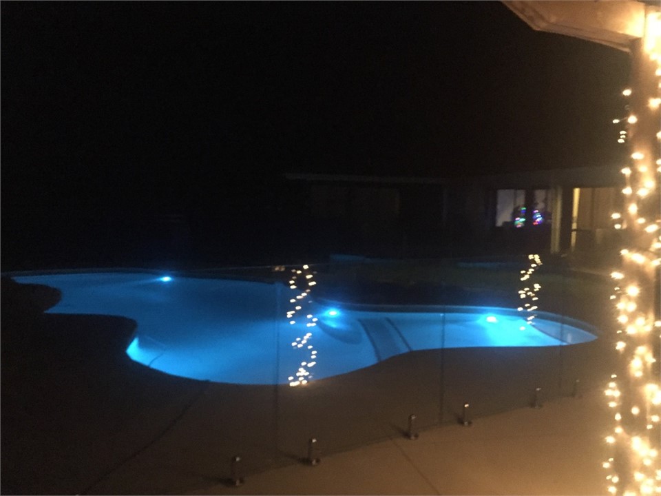 Pool at night