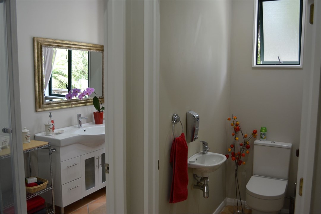 Private bathroom and toilet