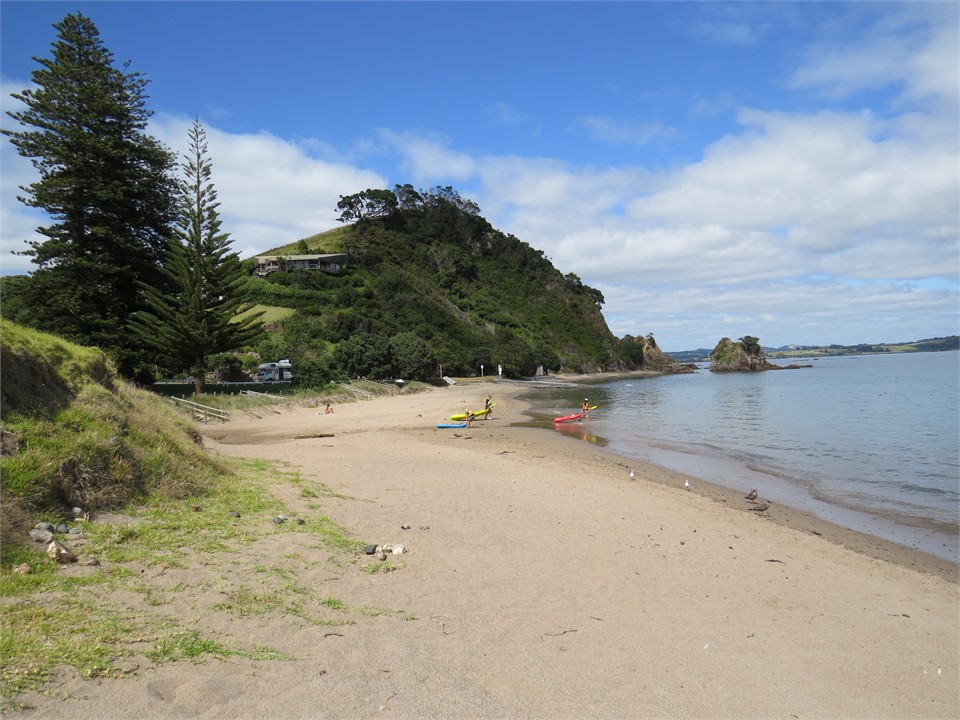 The beach in front of the beach house