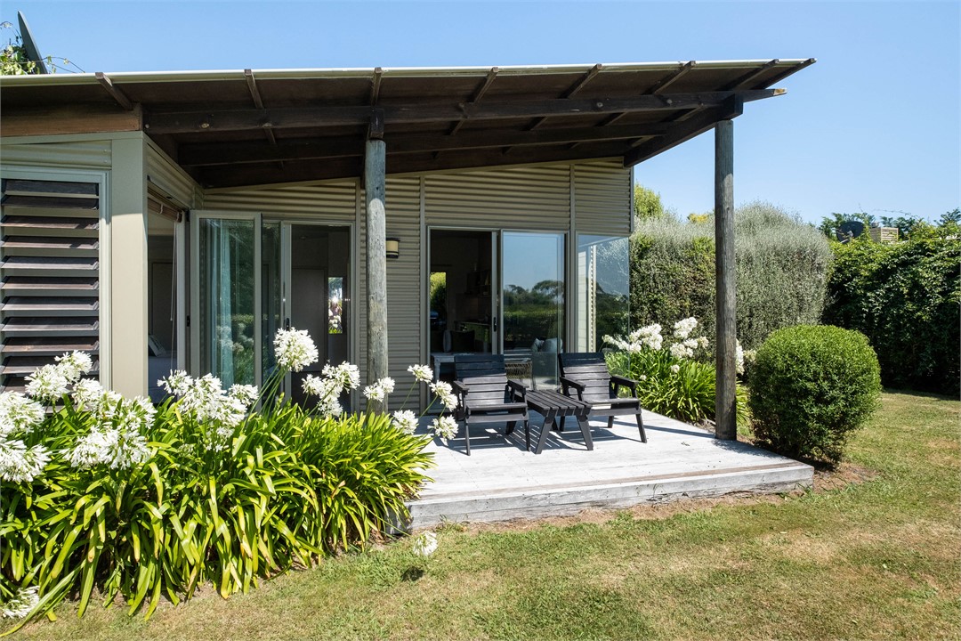 front deck with country view