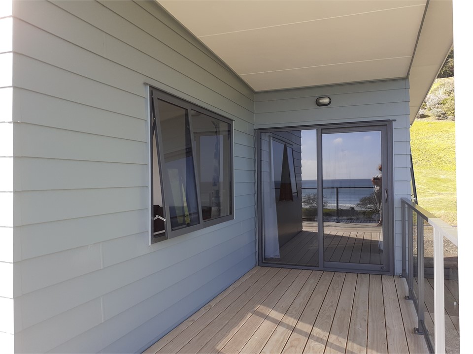 Deck area by second bedroom ...