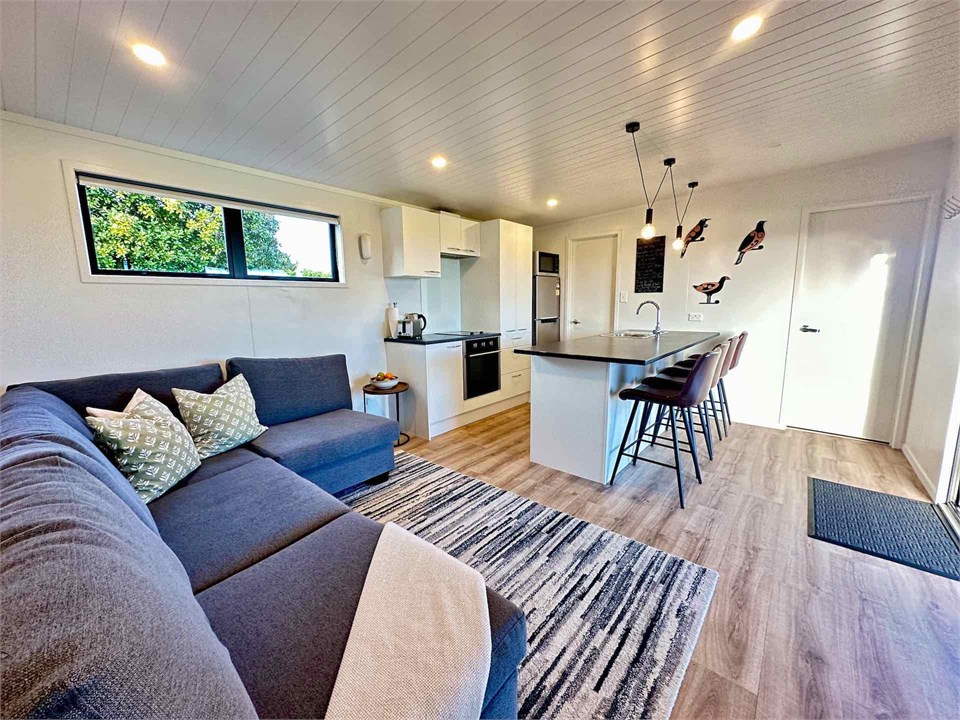 Lounge and full kitchen