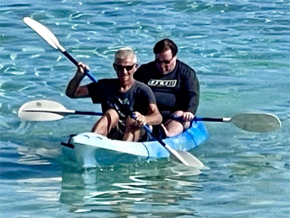 Kayaking in the lagoon