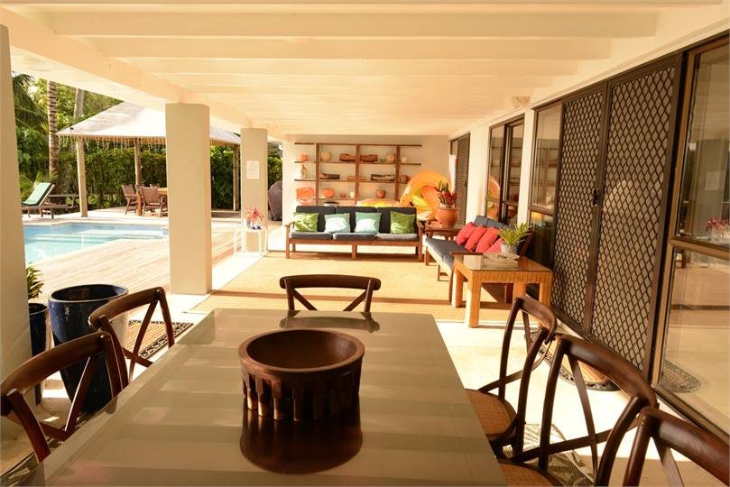 Spacious outdoor living