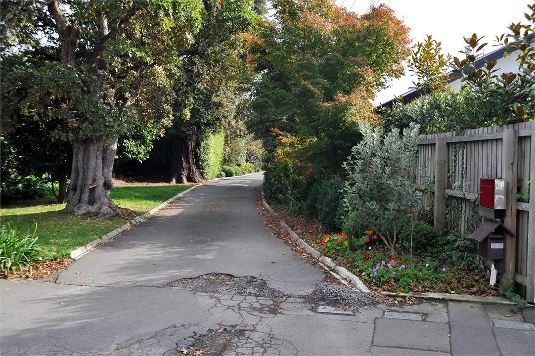 Driveway for the property