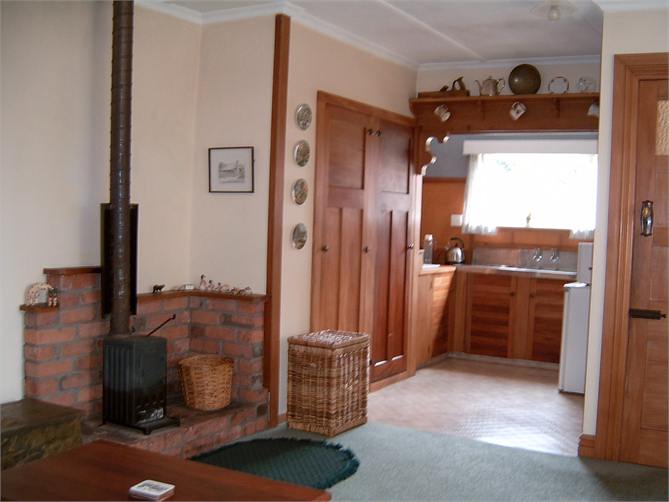 Inside showing kitchen area