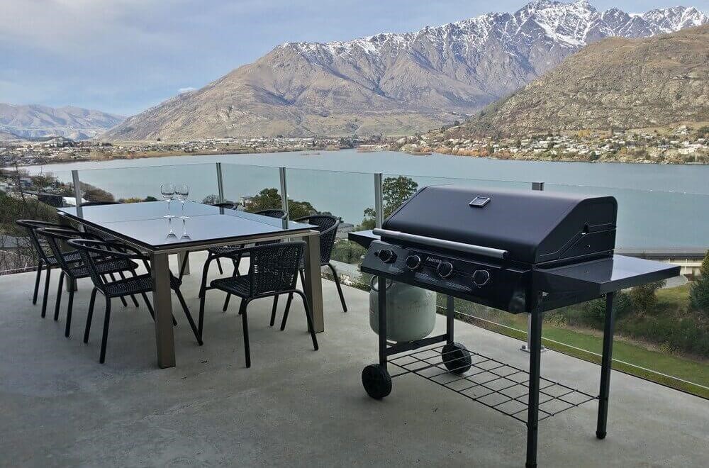 SUMMER BBQ on MODERN DECK with AMAZING LAKE VIEWS