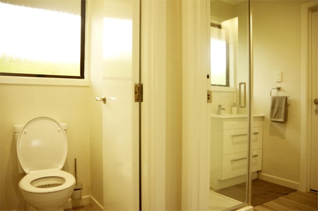 toilet and bathroom upstairs