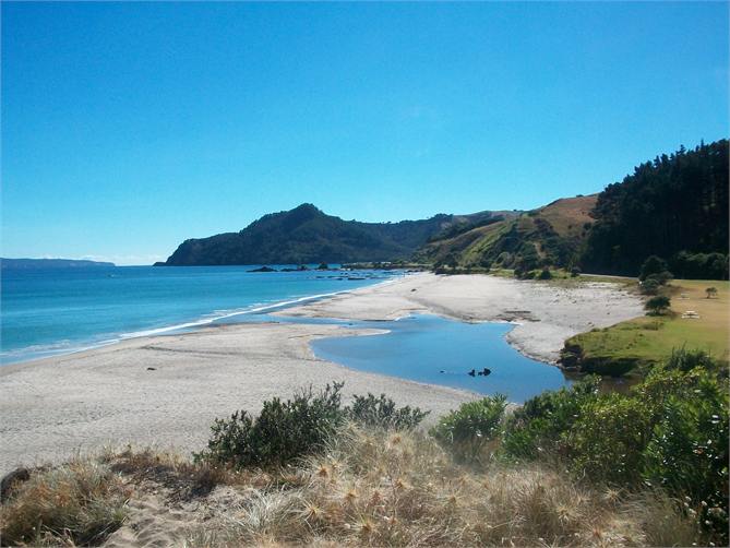 beach across the road