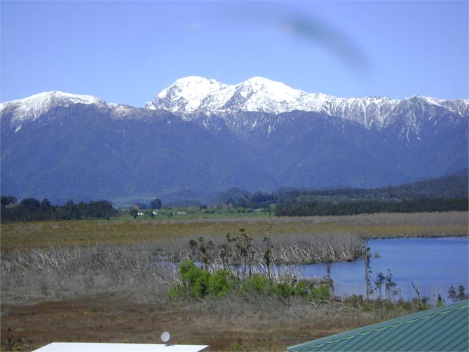 Snow on the mountains