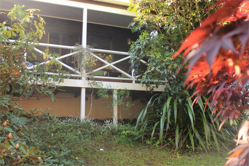 Deck looking over private garden