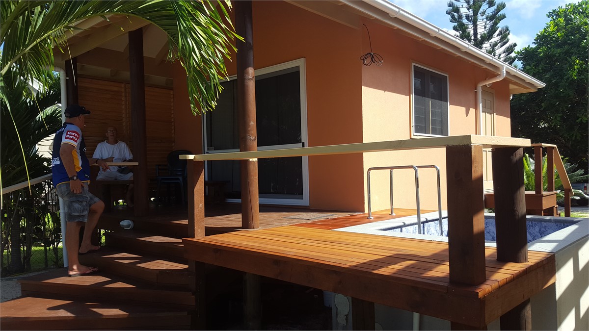 Decking & Intimate pool