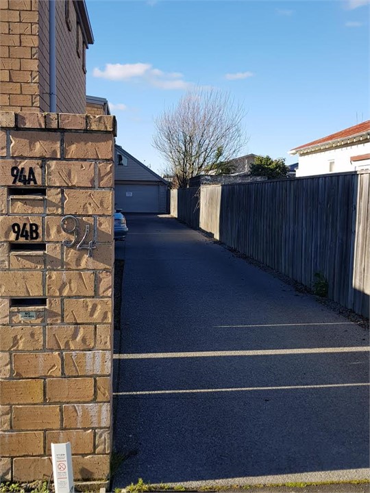 Driveway to the property