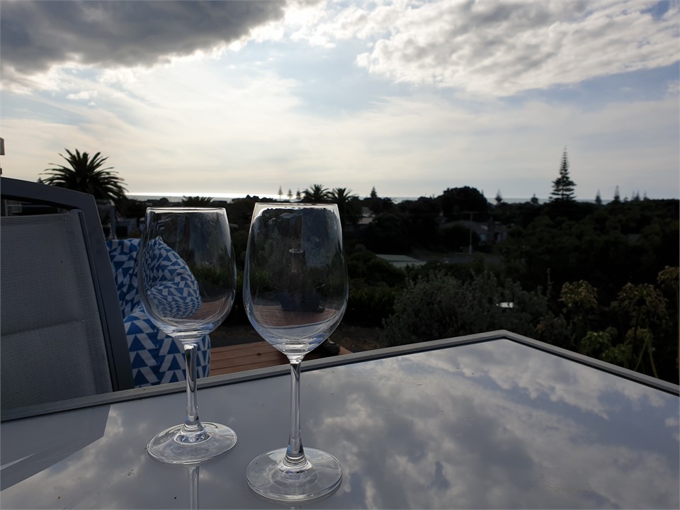 Sea views from the deck