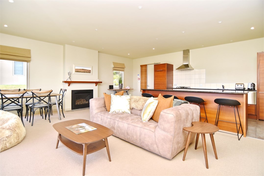 Living area with a TV and sitting area