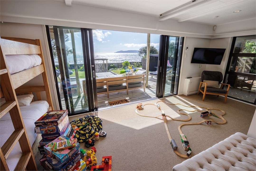 View from bunkroom 8, toys galore