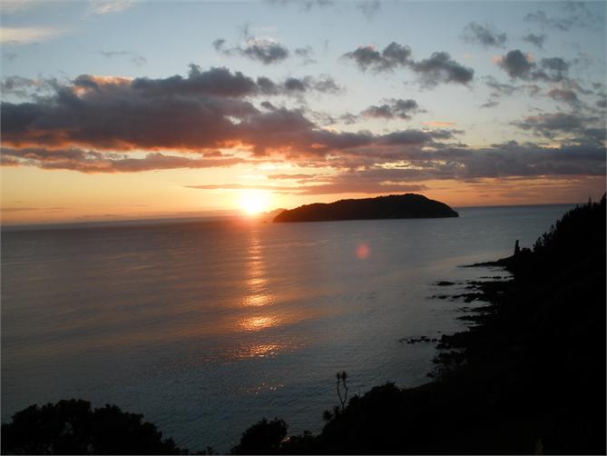 sunrise from master suite