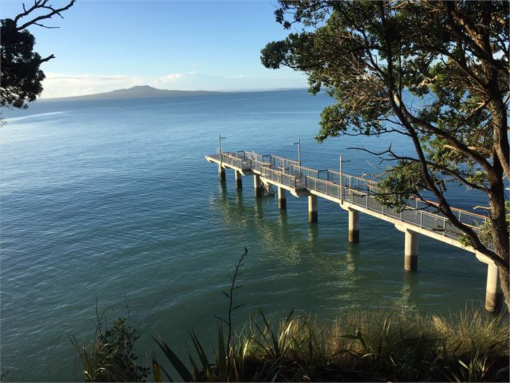 Coastal walkway - Murrays Bay wharf (fish, jump)