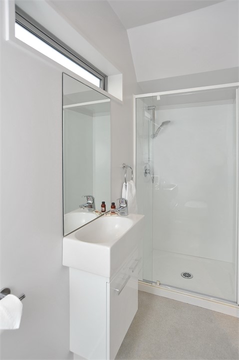 Bathroom 3 has a shower