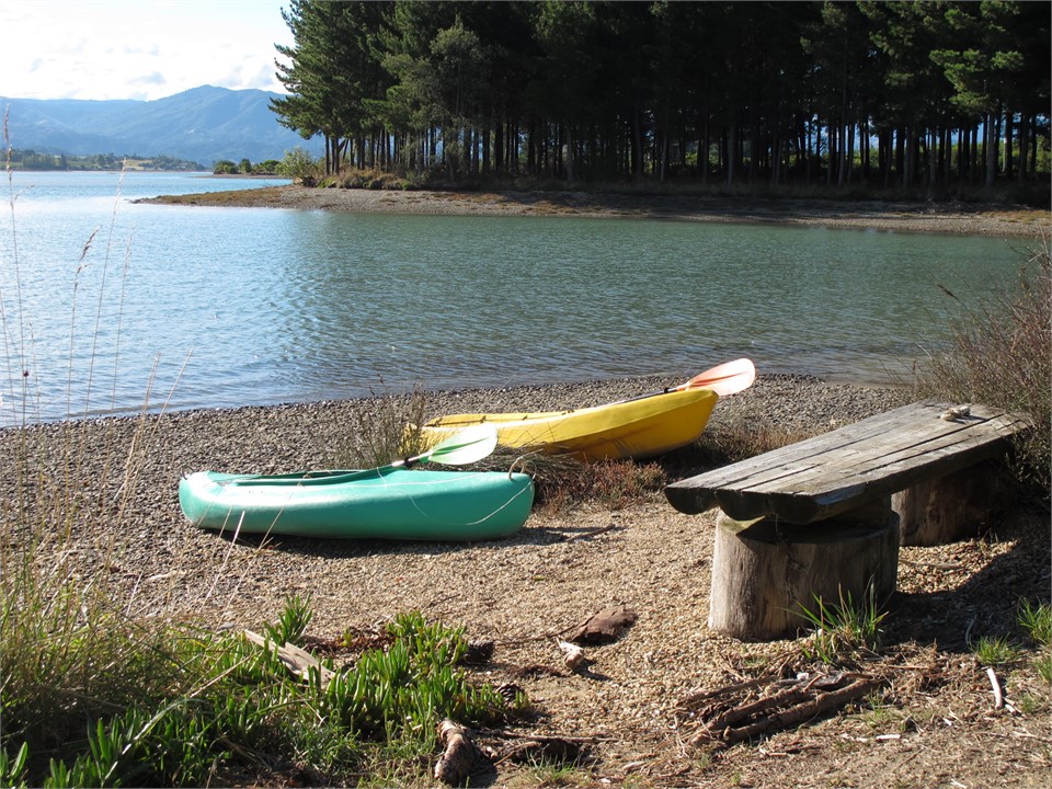 Enjoy a kayak paddle on the inlet at high tide