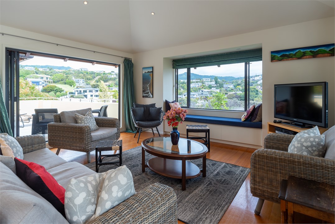 Lounge area opens out to the West veranda