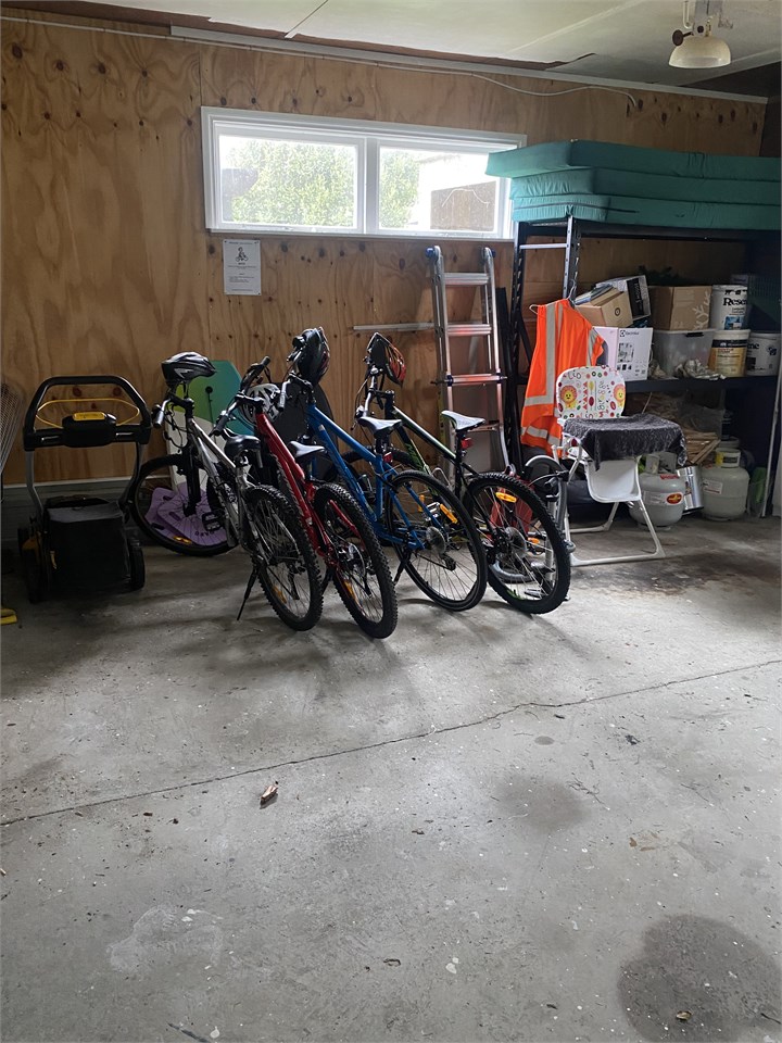 4 bikes in the garage