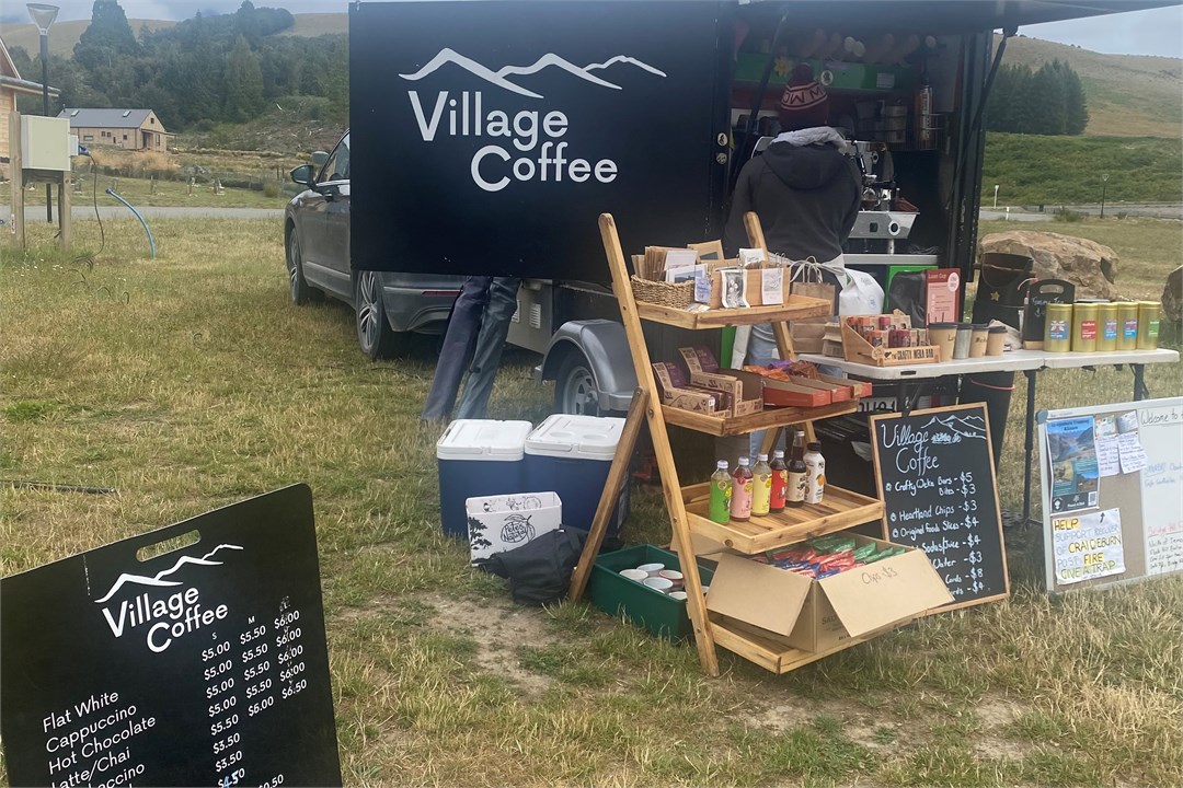 Excellent coffee available from Village Coffee