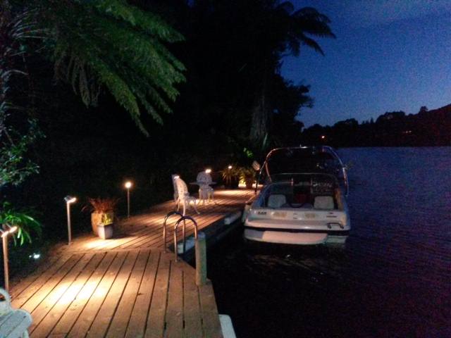 Lake Jetty at night