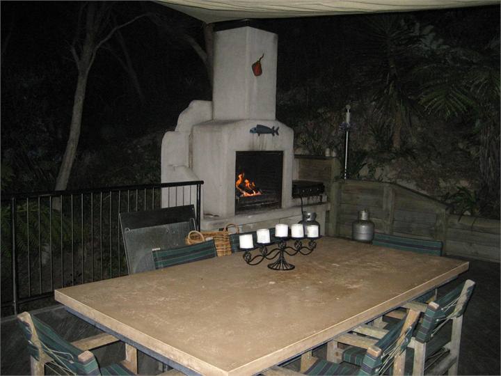 Evening outdoor dining