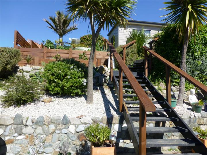 Stairs to blue studio