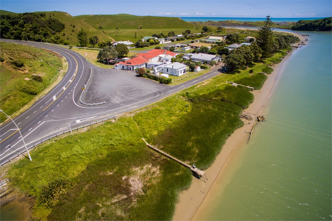 Wide shot of Awakino