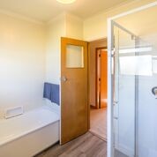 Bathroom with shower and bath separate toilet