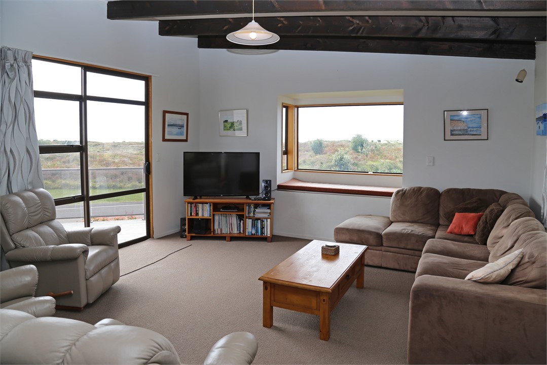 Open plan lounge area with views