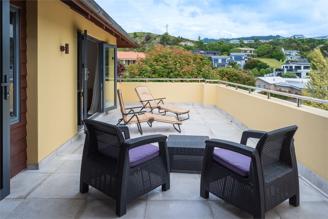 West veranda faces north and west