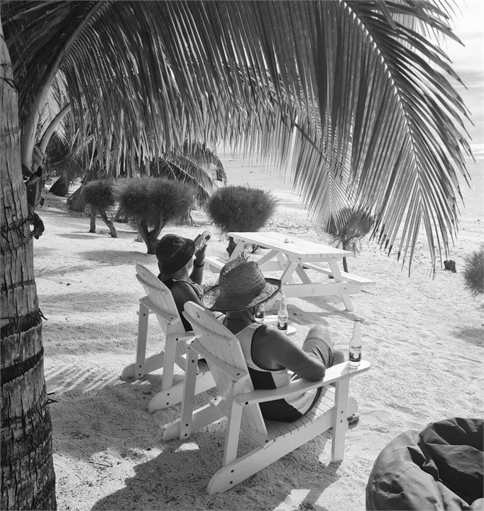 Just relaxing on the beach