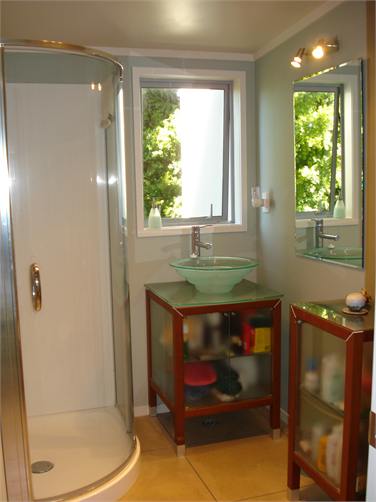 Upstairs bathroom, shower, etc