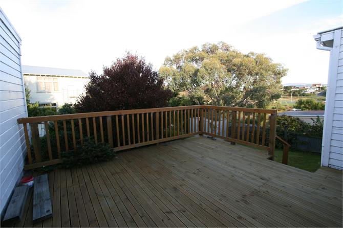 deck area rear of house