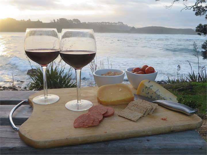 Sunset from the lawn