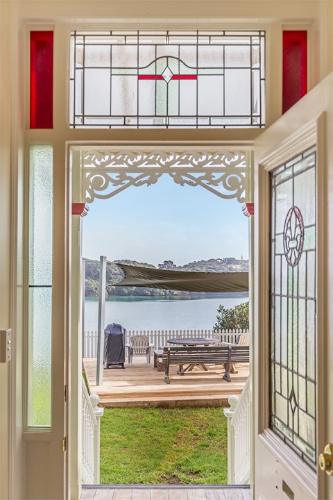 Stain glass window / antique front door