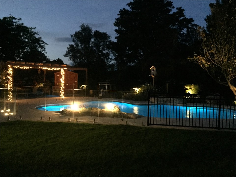 Pool at night