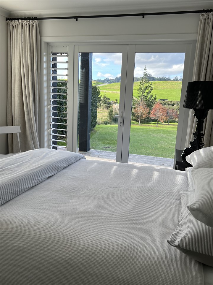 Country views from the bedrooms