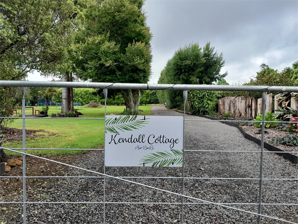 Gate entrance to Kendall Cottage