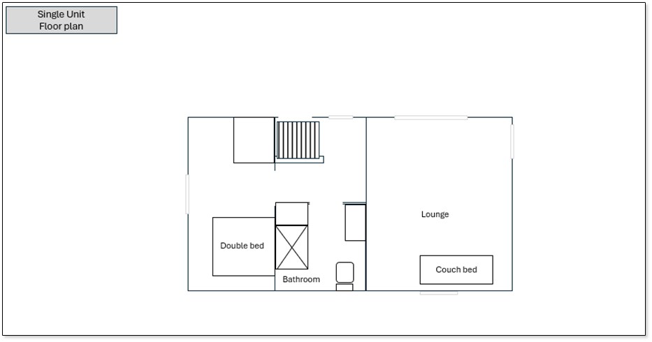 Single unit floor plan