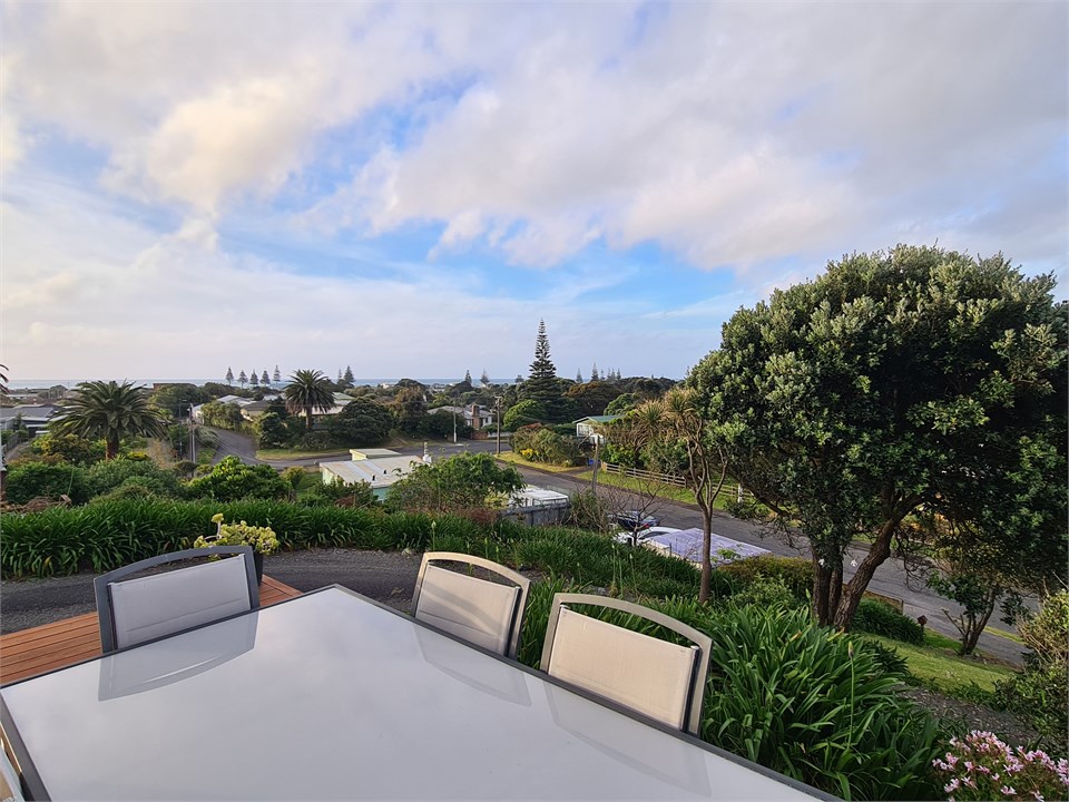 Sea views from the deck