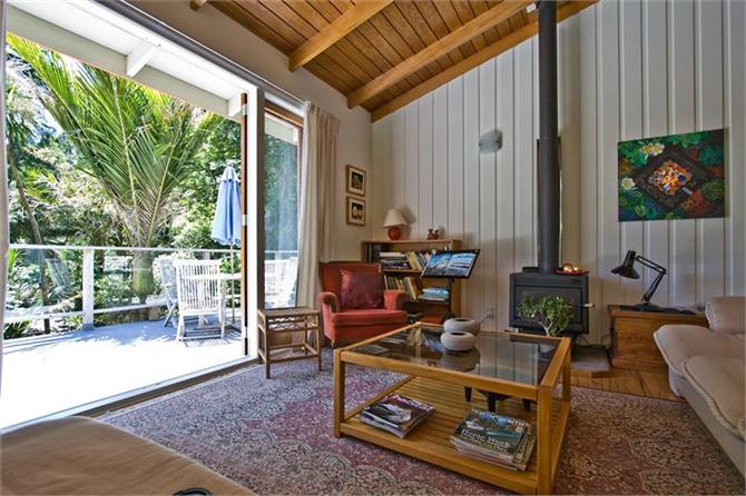 Lounge opens to deck