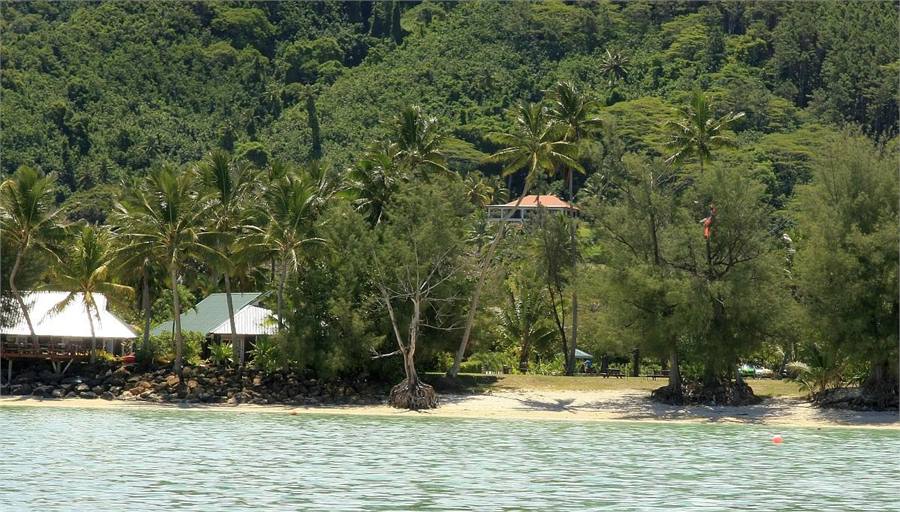 Grand View Lodge from the lagoon