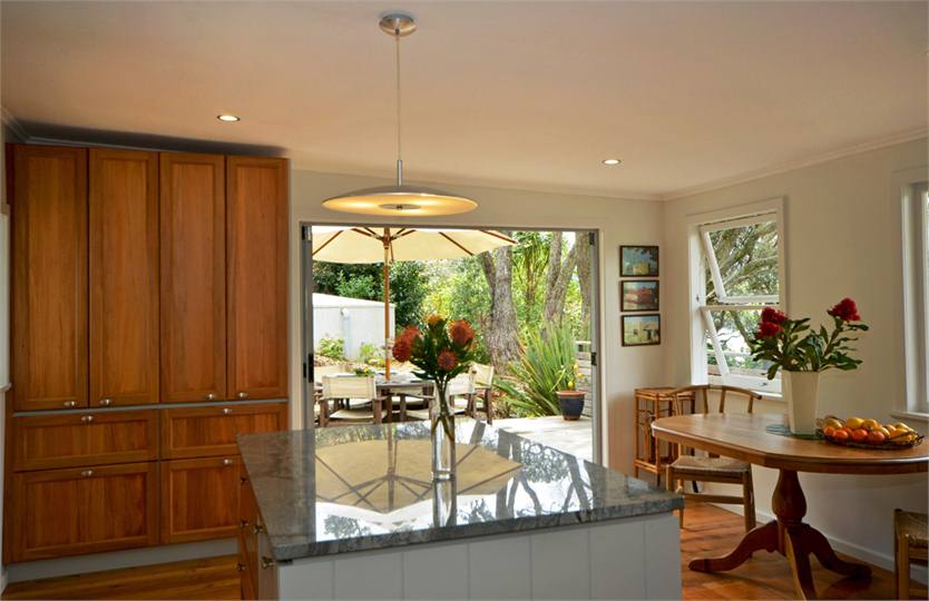 Kitchen to outdoor dining 