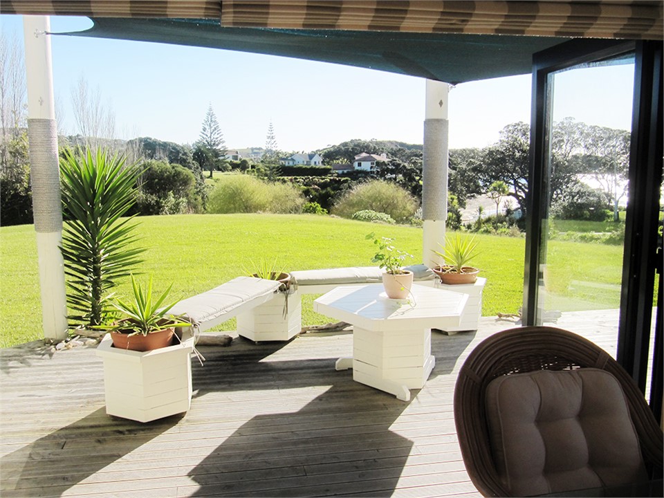 Outlook from deck across reserve