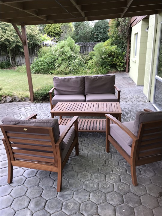 Downstairs outdoor patio