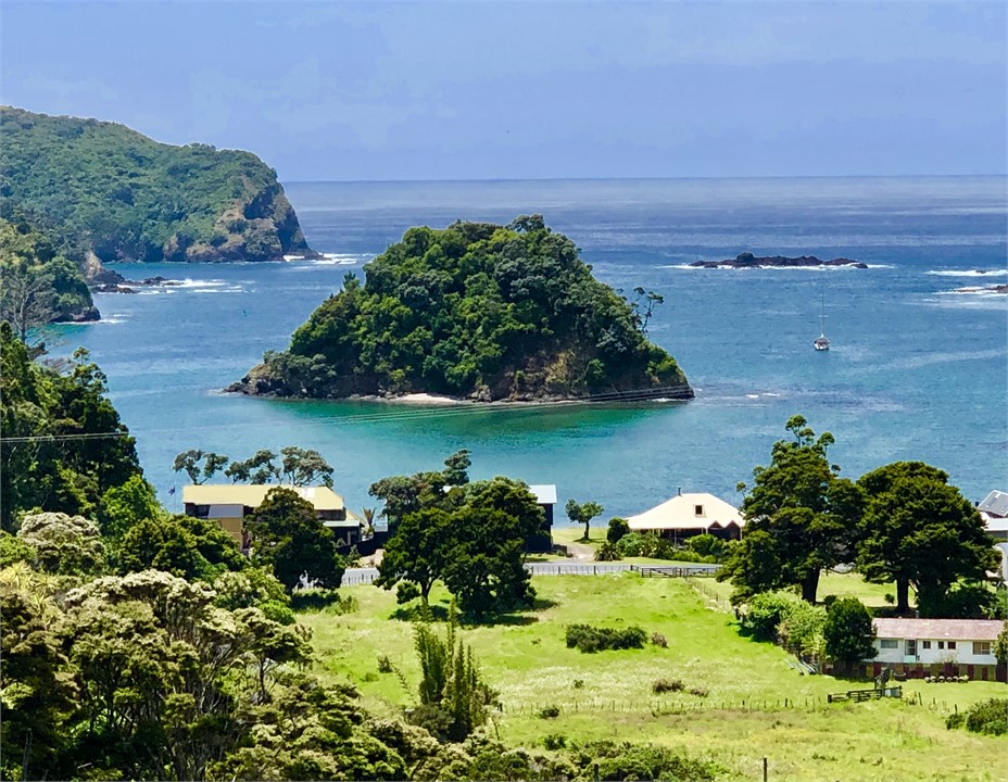 Bird's eye view of the beautiful Tutukaka harbour